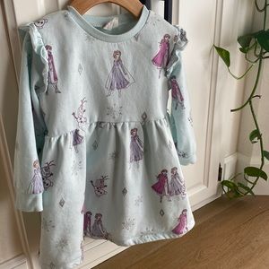 Disney Frozen Sweater Dress with ruffle sleeve!